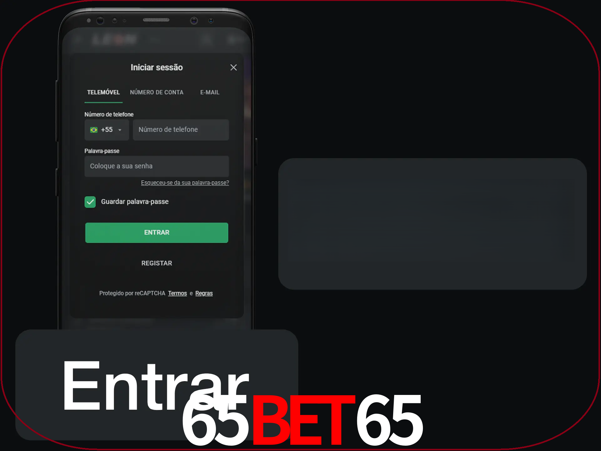 Faça o login para começar a apostar e jogar no cassino.