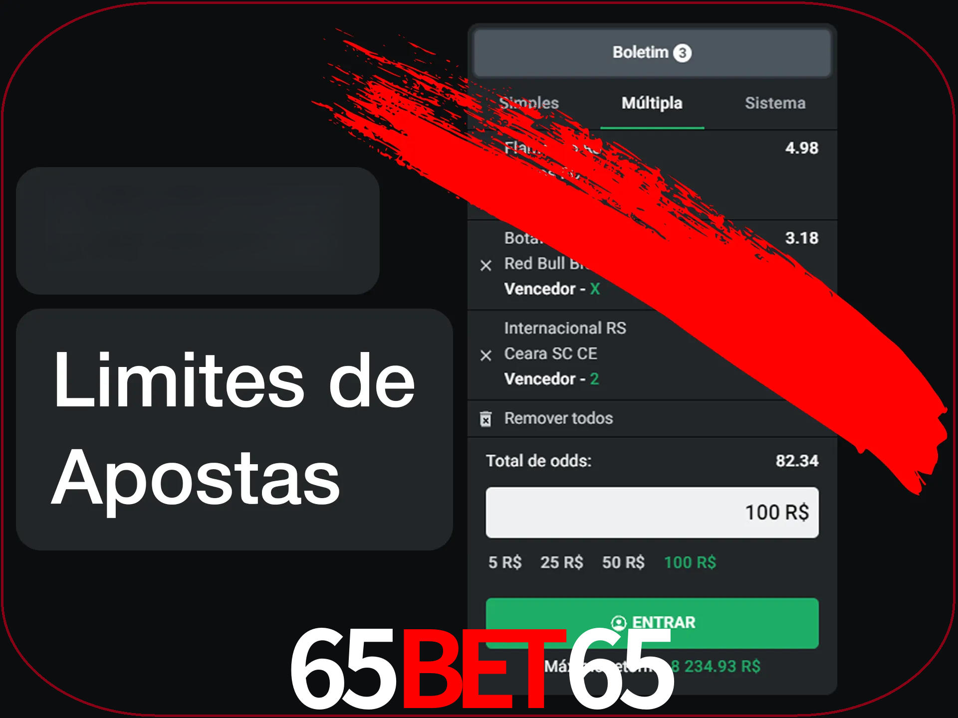 Não faça apostas loucas.